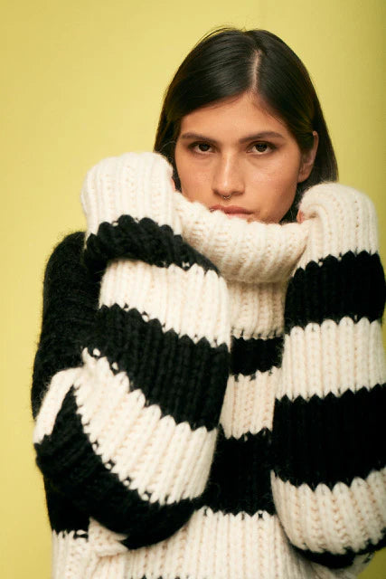 AVA STRIPED SWEATER